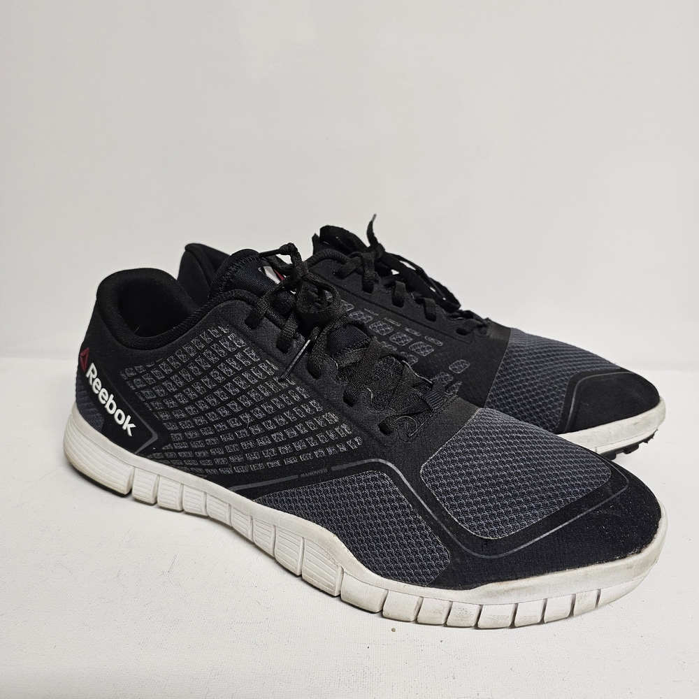 Reebok Men’s ZQuick Training Shoes – Size 12 US, Black & White, Z-Rated Sole